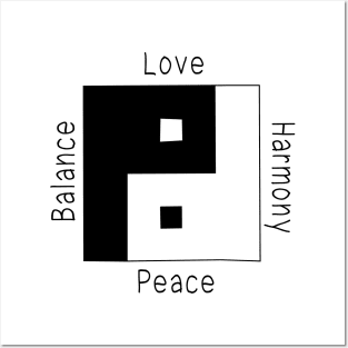 Love Harmony Peace Balance Posters and Art